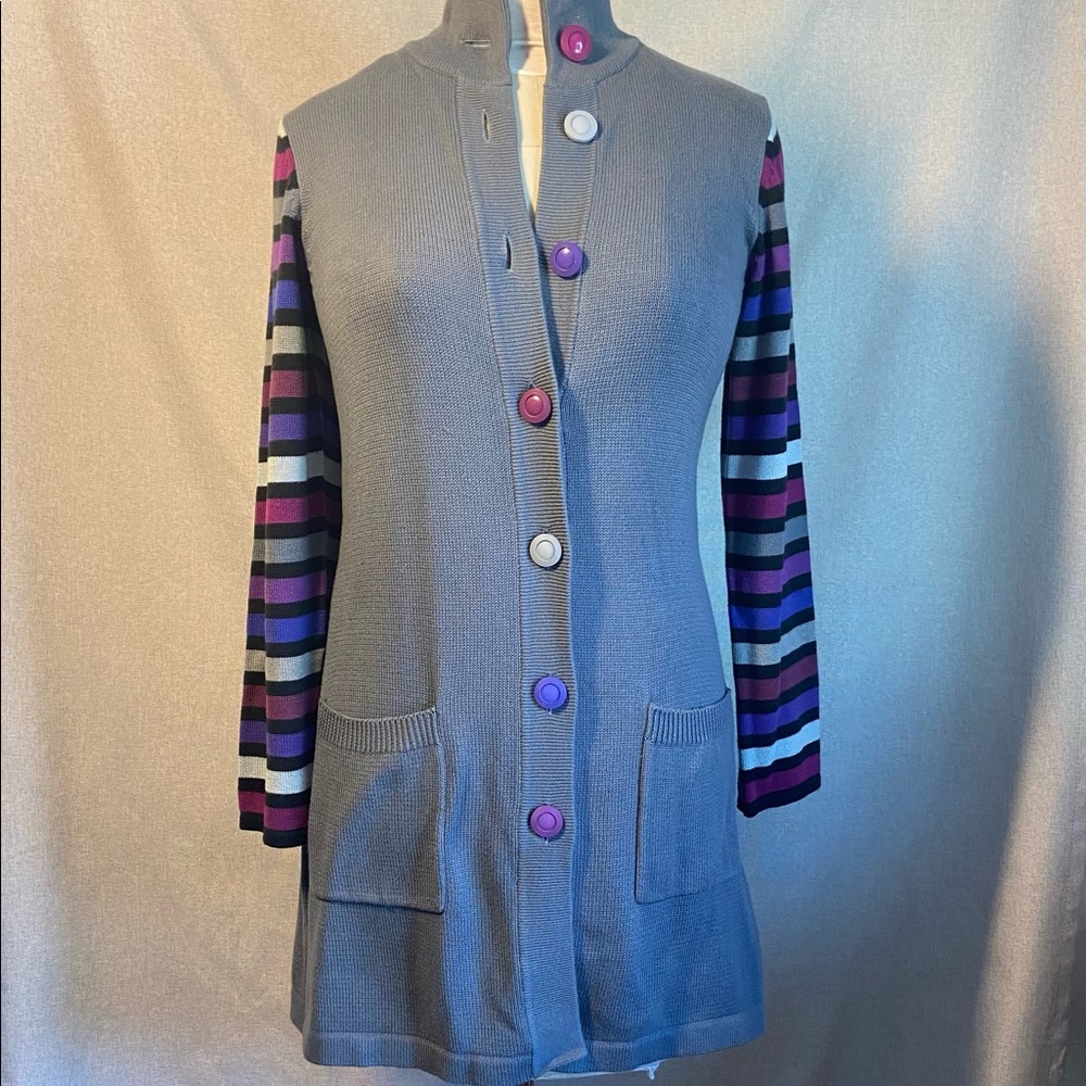 Bob Mackie wearable Art Long Sleeves Women’s Jacket/Cardigan Size XS